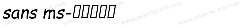 sans ms字体转换